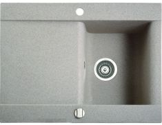 Marmorin VOGA egymedencés gránit mosogató, csepegtetővel, szürke 110113003