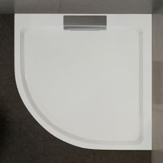 Wasserburg PETRA zuhanytálca, öntött műmárvány, íves, 90x90x3.5 cm, 2503-90