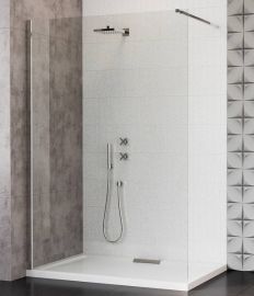 Wasserburg VETRO walk-in zuhanyfal, merevítővel, 100x200 cm, 8 mm-es biztonsági üveg, 25262-100