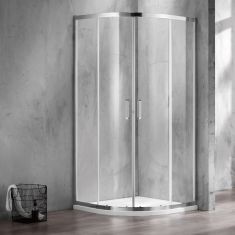 Wellis CAPRERA zuhanykabin, Easy Clean bevonat, 90x90x185 cm, átlátszó üveg/alumínium keret