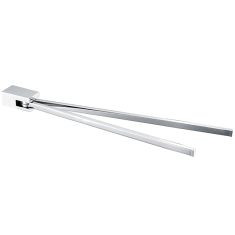 Wellis CAPRI törölközőtartó, fali, kétkaros, 44.85 cm, krómozott fém, WE00126