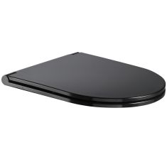 Wellis CLEMENT BLACK WC ülőke, Slim, Soft Close, matt fekete, WF00071