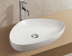 Wellis IRIS ráépíthető mosdó, porcelán, fehér, 59x41x10 cm, 17020516-594