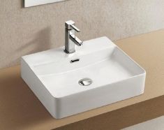 Wellis LOTUS ráépíthető mosdó, porcelán, fehér, 50x42.3x12.7 cm, 17020516-588