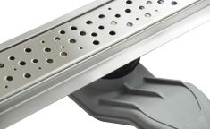 Wellis W-DRAIN DOTS 90 rozsdamentes acél zuhanyfolyóka szett, ráccsal, 90x7x9.5 cm, 17020516-643