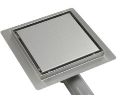 Wellis W-DRAIN FLAT padlóösszefolyó, burkolható/teli fedlappal, 15x15x7.5 cm, 17020516-651