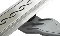 Wellis W-DRAIN WAVY 70 rozsdamentes acél zuhanyfolyóka szett, ráccsal, 70x7x9.5 cm, 17020516-646