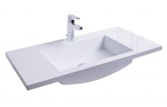 Marmorin ZEGE Dom-90 öntött márvány beépíthető szárnyas mosdó, 90x49x30 zege0001