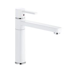 Kludi ZENTA egykaros mosogató csaptelep, fehér/króm 389739175