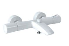 Kludi ZENTA termosztátos kádtöltő- és zuhany csaptelep, fehér/króm 351019138