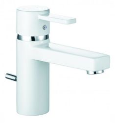 Kludi ZENTA XL egykaros mosdó csaptelep lefolyógarnitúrával, fehér/króm 382609175