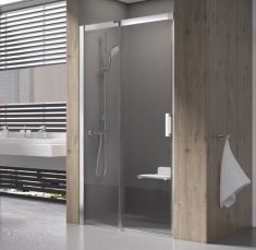 Ravak MATRIX MSD2-110 L zuhanyajtó, 1 fix+1 toló rész, króm keret/átlátszó edzett üveg0WLD0C00Z1