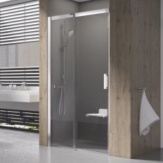 Ravak MATRIX MSD2-120 L zuhanyajtó, 1 fix+1 toló rész, króm keret/átlátszó edzett üveg0WLG0C00Z1