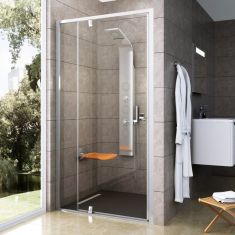 Ravak PIVOT PDOP2-100 zuhanyajtó, kifelé nyíló, króm keret+átlátszó edzett üveg 03GA0C00Z1