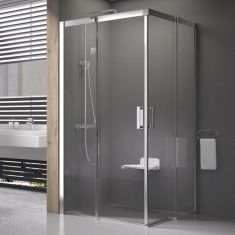 Ravak MATRIX MSRV4 90x90 szögletes zuhanykabin, króm keret+átlátszó edzett üveg 1WV77C00Z1