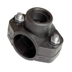 KPE nyereg BM 25mm x 3/4&quot; - Belső menetes, megfúrós