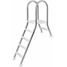 Kétágú rozsdamentes létra 1 + 4 fokos, 1.2 m magasságig