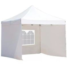 Pavilon tető és oldalfal ponyva, 2.9 x 2.9 m, fehér