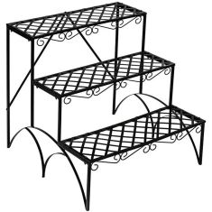 Lépcsős virágtartó állvány