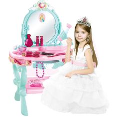 Játék fésülködő asztal, kék/rózsaszín