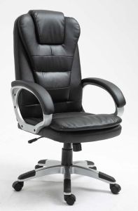 BipiLine Relax főnöki forgószék, ergonomikus irodai szék, Fekete